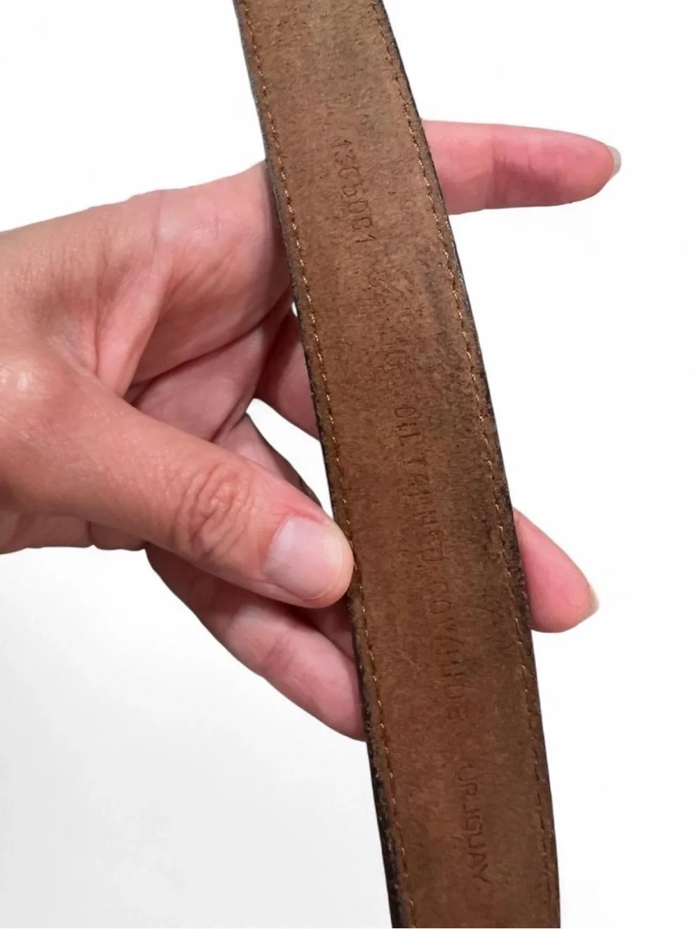 Vintage John Henry Brown Leather Belt